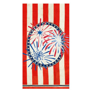 Caspari Stars, Stripes and Sparks Guest Towel - package of 15 19100G
