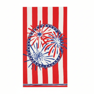 Caspari Stars, Stripes and Sparks Guest Towel - package of 15 19100G