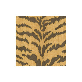 Caspari Tigre Golden Paper Linen Boxed Cocktail Napkins - 15 per box 19150B