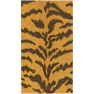 Caspari Tigre Golden Paper Linen Guest Towels -12 per package 19150GG