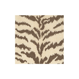 Caspari Tigre Cream Paper Linen Boxed Cocktail Napkins - 15 per box 19151B