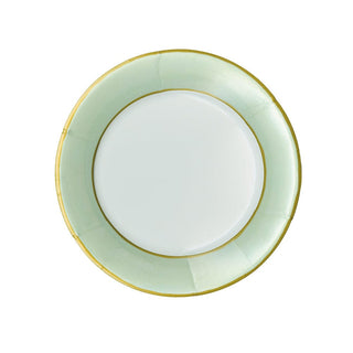 Caspari Watercolor Celadon Salad/Dessert Plates - package of 8 19160SP