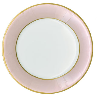 Caspari Watercolor Petal Pink Luxury Paper Dinner Plates - package of 8 19161DP