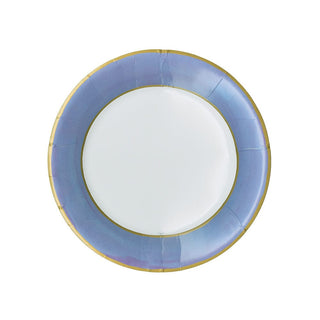 Caspari Watercolor Blue Salad/Dessert Plates - package of 8 19162SP