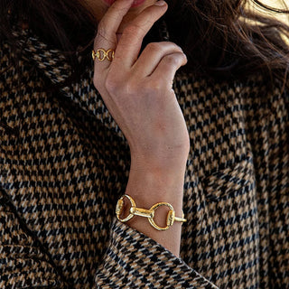 Capucine De Wulf Equestrian Snaffle Bit Cuff - Gold 19916