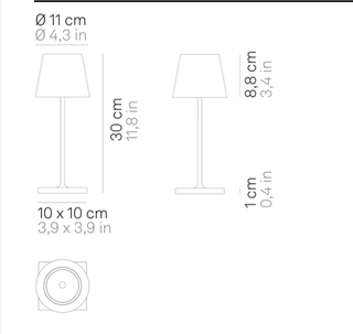 Zafferano Zafferano Poldina Pro Mini Lamp - Sage Green 20430