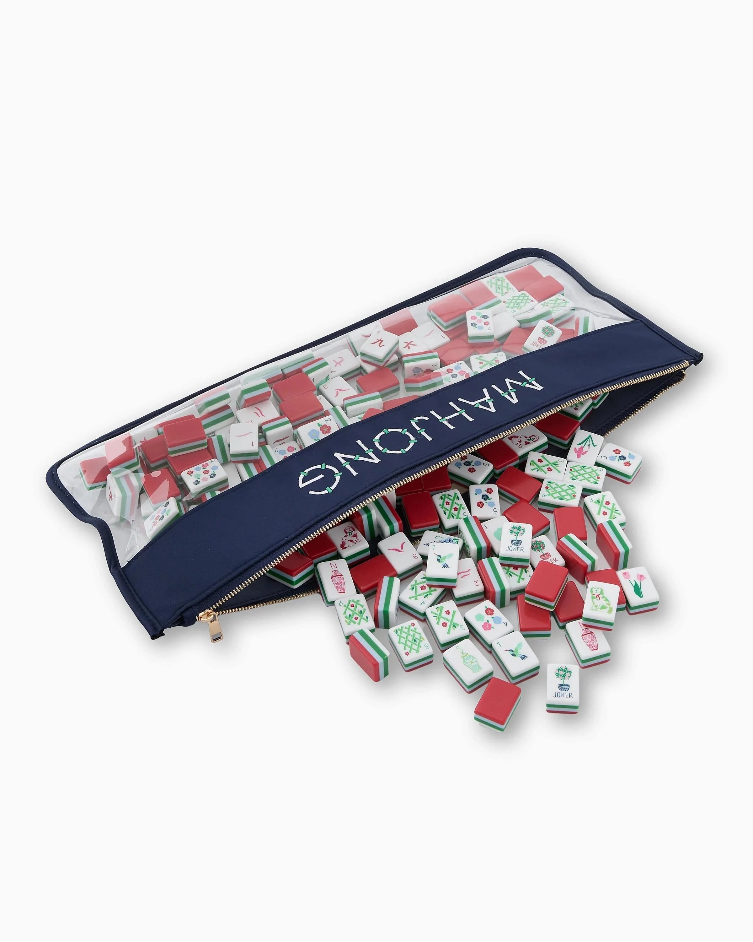 Mahjong Starter Kit Nantucket | Coastal Tile Game Set – Caspari Mahjong Starter Kit Nantucket | Coastal Tile Game Set – Caspari