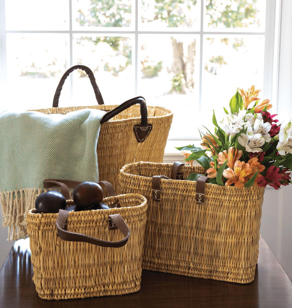 Small Rectangle Straw Tote 7