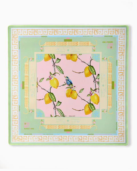 MAHJONG PRINT ON STRETCH NETブラウス新品（1478） Mahjong Mat – Lucy's Market