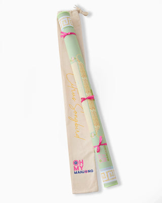 Oh My Mahjong Mahjong Mat - Citrus Songbird 21104