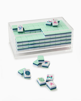 Oh My Mahjong Mahjong Acrylic Tile Box - Clear Lid 21106