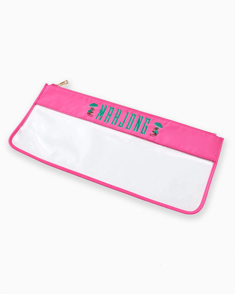Mahjong Tile Storage Bag | Pink Monkey Design | Oh My Mahjong