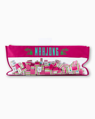 Oh My Mahjong Mahjong Tile Storage Bag - Magenta Pagoda 21184