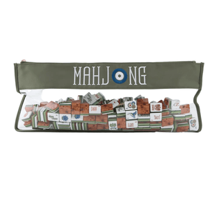 Oh My Mahjong Mahjong Tile Storage Bag - Olive Green 21207