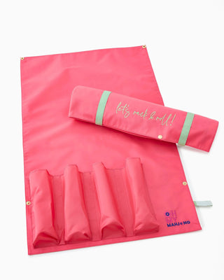 Oh My Mahjong Mahjong Rack Storage Bag - Strawberry Pink 21299