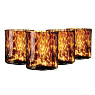 Joseph Sedgh Tortoise Double Old Fashioned Glasses - Set of four 21526