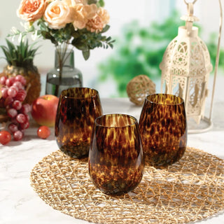 Joseph Sedgh Tortoise Stemless Wine Glasses - Set of four 21532
