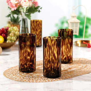 Joseph Sedgh Tortoise Highball Glasses - Set of four 21534