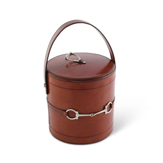Vagabond House Leather Bit Lidded Ice Bucket 21927