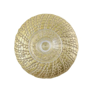 Vietri Rufolo Glass Gold Crocodile Small Cake Stand 21958