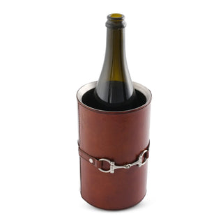 Vagabond House Leather Bit Wine Bottle Chiller - Stainless Lined 22019