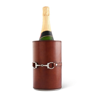 Vagabond House Leather Bit Wine Bottle Chiller - Stainless Lined 22019