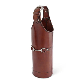Vagabond House Leather Bit Single Wine Bottle Carrier 22020