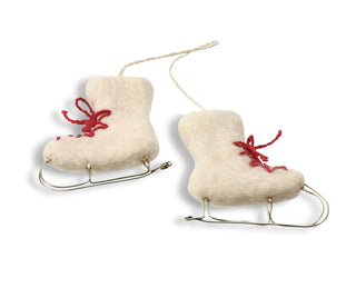 Gry & Sif Felt Ornament Set - Ice Skates, Sweater & Mittens 22104