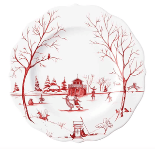 Juliska Winter Frolic Dessert/Salad Plate - Red 22141