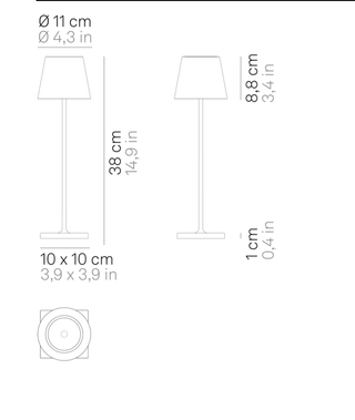 Zafferano Zafferano Poldina Pro Lamp - Dark Green 22769