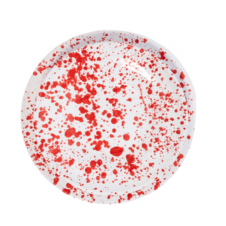 Abigails Taverna Speckled Dinner Plate - Red & White 22839