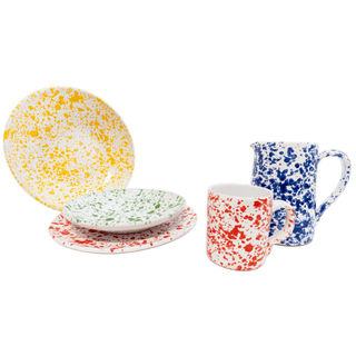 Abigails Taverna Speckled Serving Bowl - Yellow & White 22846