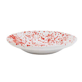 Abigails Taverna Speckled Soup Bowl - Red & White 22853
