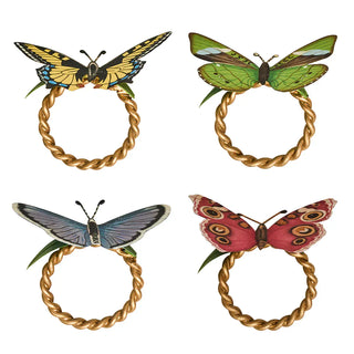 Juliska Butterfly Napkin Rings - Assorted Set of 4 22922