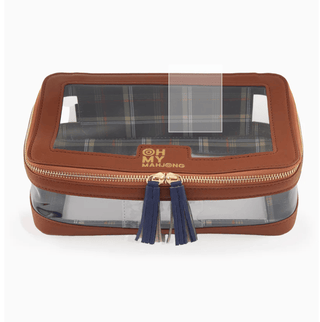 Oh My Mahjong Mahjong Tile Storage Bag - Cognac 23068