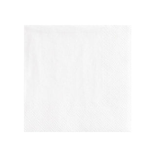 Caspari White Pearl-2 Napkin Cocktail 2900C