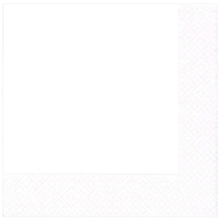 Caspari White Pearl-2 Napkin Dinner 2900D