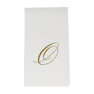 Caspari White Pearl-Paper Linen Guest Towels Airlaid - 12 In 2900GG