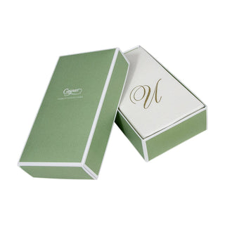 Caspari White Pearl-Paper Linen Guest Towels Airlaid - 12 In 2900GG