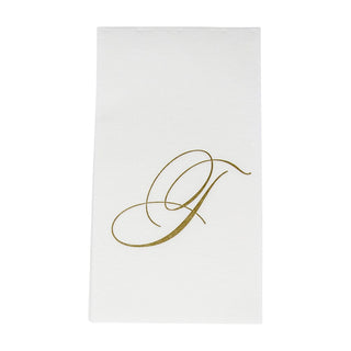 Caspari White Pearl-Paper Linen Guest Towels Airlaid - 12 In 2900GG