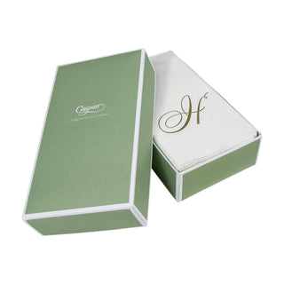 Caspari White Pearl-Paper Linen Guest Towels Airlaid - 12 In 2900GG