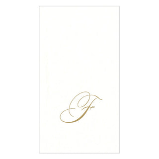 Caspari White Pearl-Paper Linen Guest Towels Airlaid - 12 In 2900GG