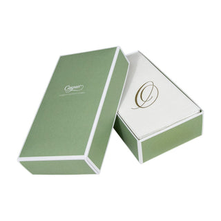 Caspari White Pearl-Paper Linen Guest Towels Airlaid - 12 In 2900GG