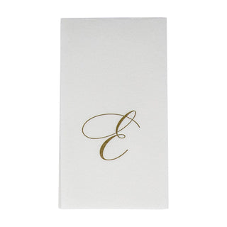 Caspari White Pearl-Paper Linen Guest Towels Airlaid - 12 In 2900GG