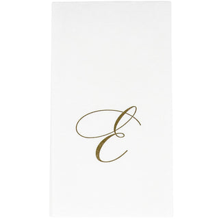 Caspari White Pearl-Paper Linen Guest Towels Airlaid - 12 In 2900GG