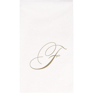 Caspari White Pearl-Paper Linen Napkin Airlaid Guest-Signature 24In 2900GG.F