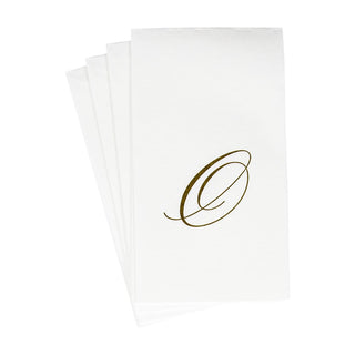 Caspari White Pearl-Paper Linen Napkin Airlaid Guest-Signature 24In 2900GG.O
