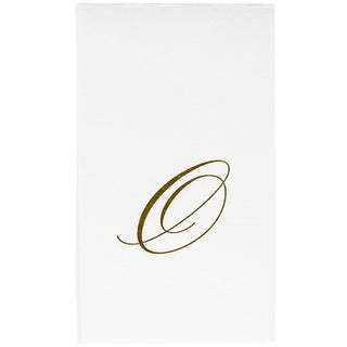 Caspari White Pearl-Paper Linen Napkin Airlaid Guest-Signature 24In 2900GG.O