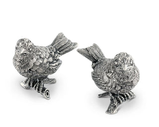 Vagabond House Pewter Song Birds Salt & Pepper Set 29709