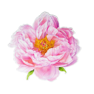 Caspari Pink Peony Hardback Placemat - 1 count 3083PMS